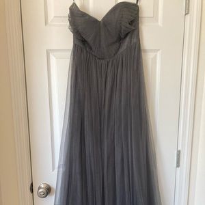 Grey bridesmaid dress